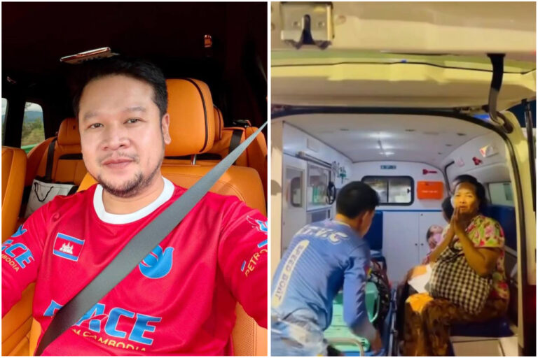 អ្នកឧកញ៉ា ទៀ វិចិត្រ បញ្ជូនអូប័រល្បឿនលឿនទៅកោះរ៉ុង ទាំងយប់ ដើម្បីជួយយកស្រ្តីម្នាក់ មកសង្គ្រោះនៅមន្ទីរពេទ្យបង្អែក ក្រោយឈឺពោះសម្រាលកូន 